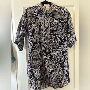 Vintage B&W Paisley Shirt